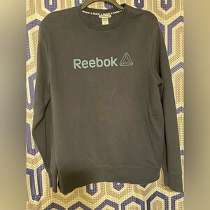 Reebok Black Crewneck Sweater Athletic Style